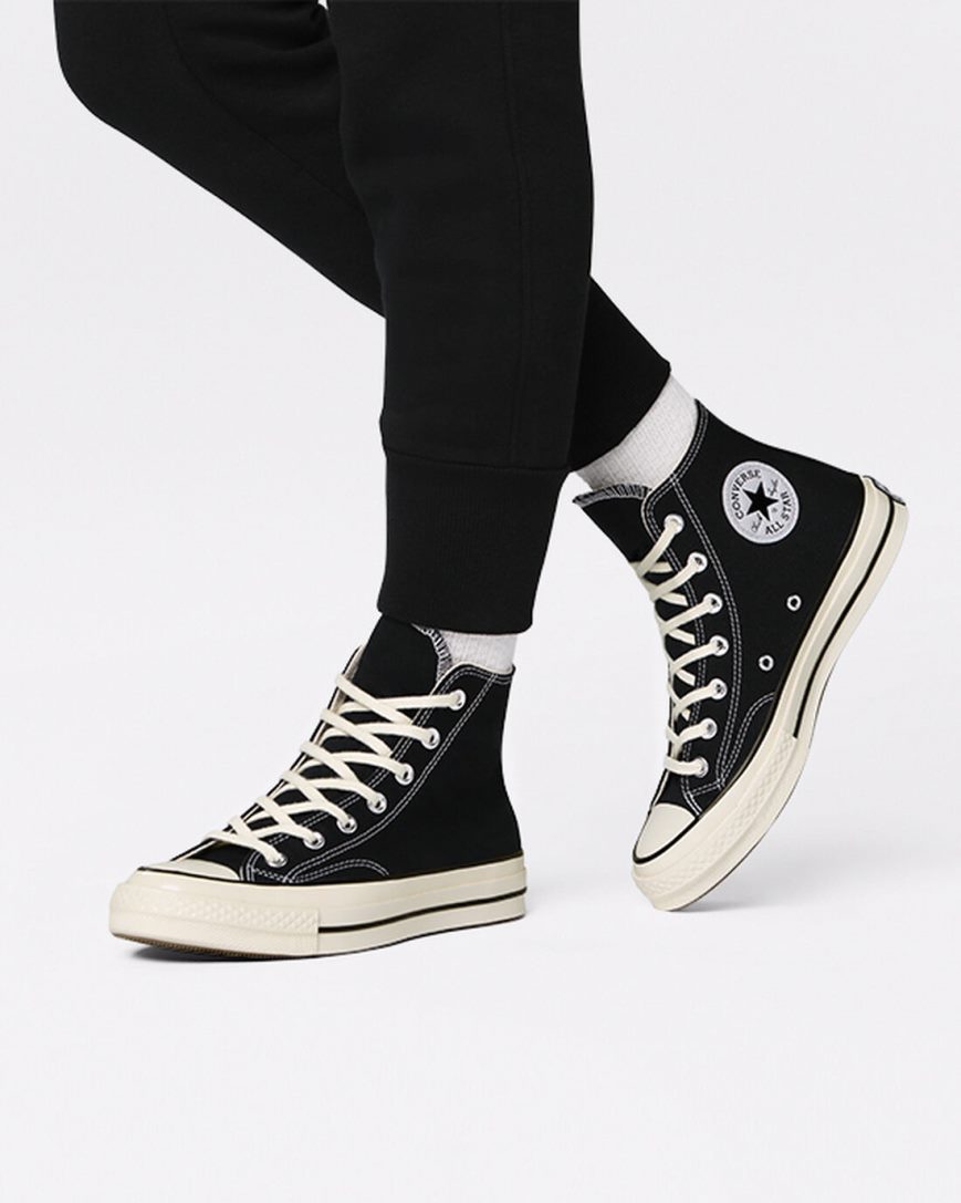 Dámské Boty Vysoké Converse Chuck 70 Vintage Platene Černé | CZ SFBC96